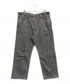 chimala×journal standard luxeチマラ×ジャーナルスタンダード ラックス）の古着「for luxe ADJASTABLE WIDE TAPERED」｜ブラック