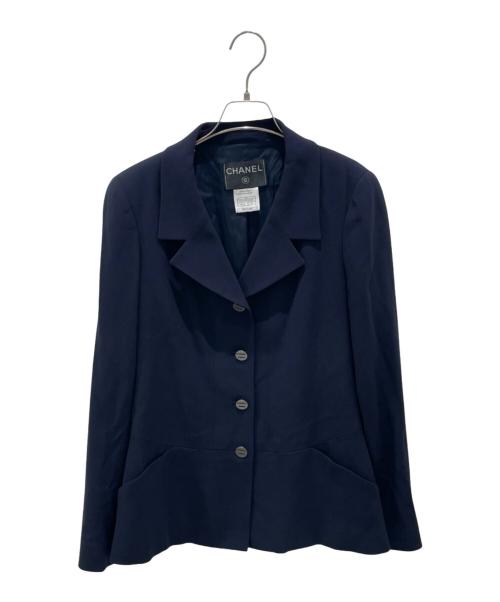 CHANEL（シャネル）CHANEL (シャネル) P14 ウール セットアップスーツ ネイビー サイズ:40/38の古着・服飾アイテム