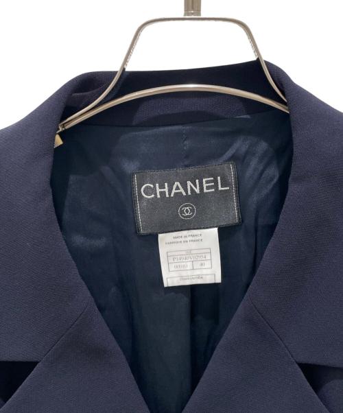 CHANEL（シャネル）CHANEL (シャネル) P14 ウール セットアップスーツ ネイビー サイズ:40/38の古着・服飾アイテム
