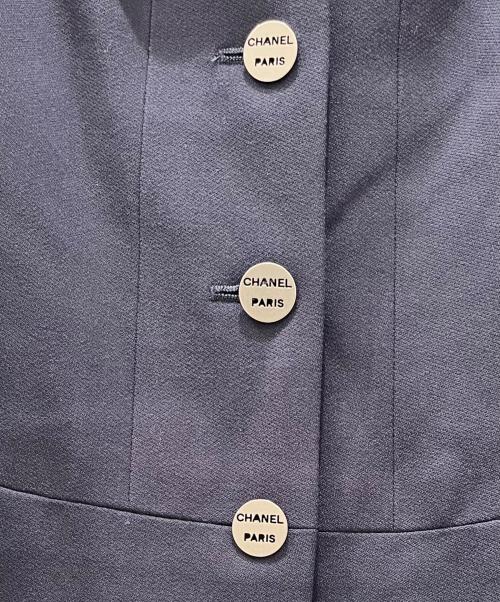 CHANEL（シャネル）CHANEL (シャネル) P14 ウール セットアップスーツ ネイビー サイズ:40/38の古着・服飾アイテム