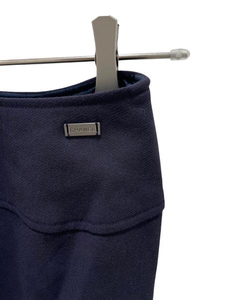 CHANEL（シャネル）CHANEL (シャネル) P14 ウール セットアップスーツ ネイビー サイズ:40/38の古着・服飾アイテム