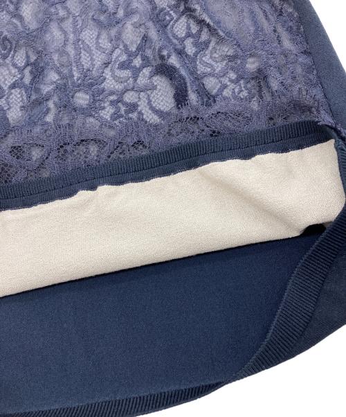 EPOCA（エポカ）EPOCA (エポカ) ノースリーブフロントレースニット　M5N20-236-28 ネイビー サイズ:40の古着・服飾アイテム
