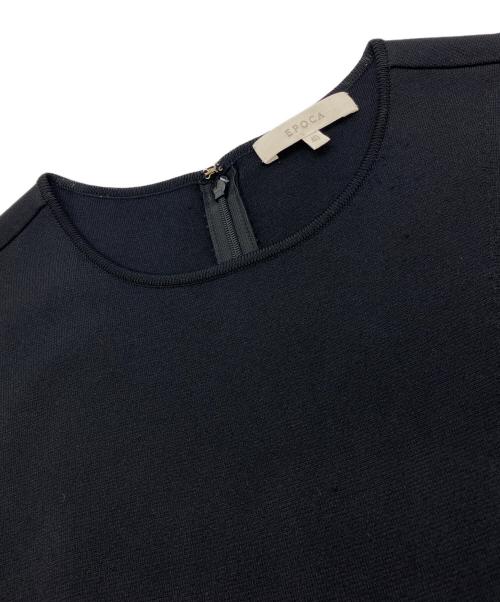 EPOCA（エポカ）EPOCA (エポカ) ミラノリブデザインニット　M5N36-758-09 ブラック サイズ:40の古着・服飾アイテム