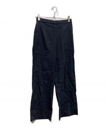 theory（セオリー）の古着「Eco Crunch Wash Wide Pull On パンツ　01-3106414」｜ネイビー