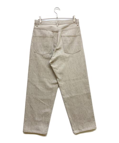 AURALEE（オーラリー）AURALEE (オーラリー) FADED HARD TWIST BROWN DENIM WIDE PANTS ベージュ サイズ:32の古着・服飾アイテム