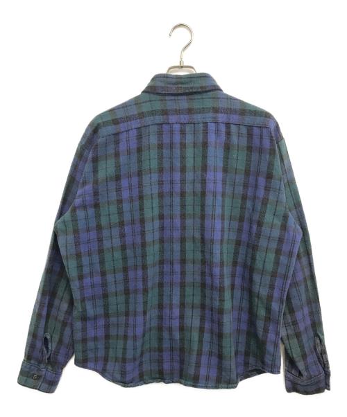 FIVE BROTHER（ファイブブラザー）FIVE BROTHER (ファイブブラザー) ヘビーネルシャツ ブルー サイズ:XLの古着・服飾アイテム