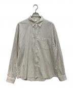 OVYオヴィー）の古着「Cotton Linen Stripe Relax Shirts　059」｜アイボリー