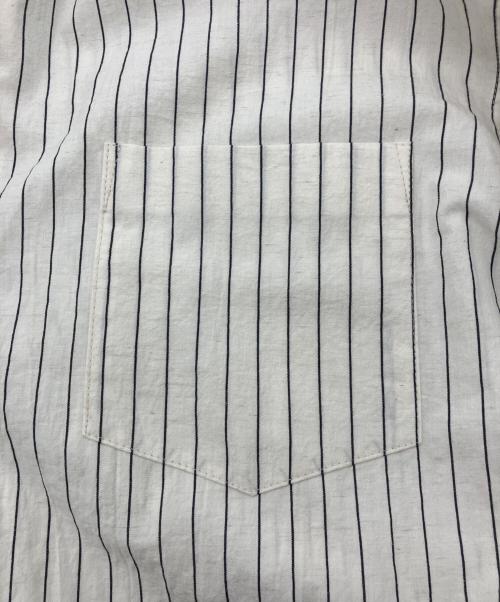 OVY（オヴィー）OVY (オヴィー) Cotton Linen Stripe Relax Shirts　059 アイボリー サイズ:XLの古着・服飾アイテム