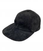 DECIデシ）の古着「Suede 6panel Cap」｜ブラック