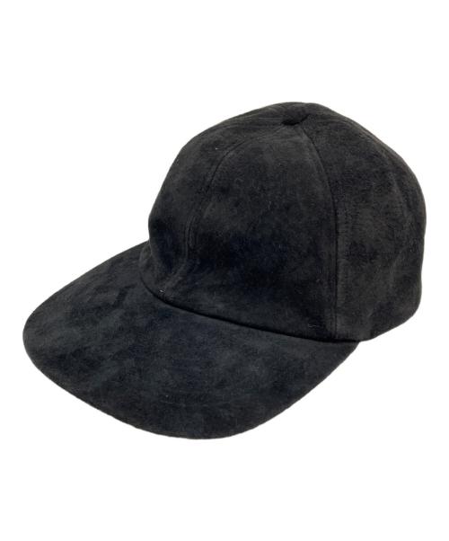 DECI（デシ）DECI (デシ) Suede 6panel Cap ブラックの古着・服飾アイテム