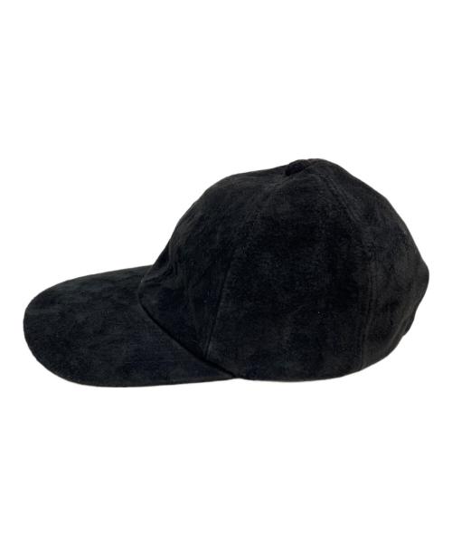 DECI（デシ）DECI (デシ) Suede 6panel Cap ブラックの古着・服飾アイテム