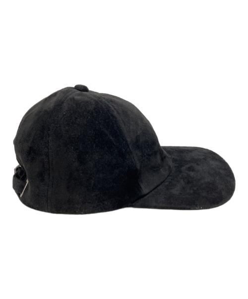 DECI（デシ）DECI (デシ) Suede 6panel Cap ブラックの古着・服飾アイテム