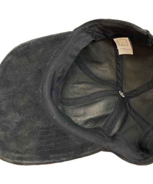 DECI（デシ）DECI (デシ) Suede 6panel Cap ブラックの古着・服飾アイテム