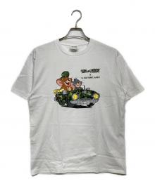 A BATHING APE×TOM and JERRY（アベイシングエイプ×トム アンド ジェリー）の古着「コラボプリントTシャツ」｜ホワイト