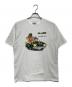 A BATHING APE（アベイシングエイプ）の古着「コラボプリントTシャツ」｜ホワイト