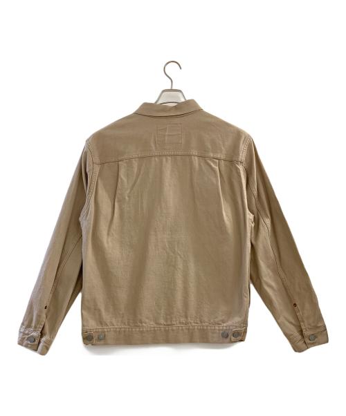MOMOTARO JEANS（桃太郎ジーンズ）MOMOTARO JEANS (桃太郎ジーンズ) Kaki-Shibu Dyed Denim Double Pocket Jacket ベージュ サイズ:XLの古着・服飾アイテム