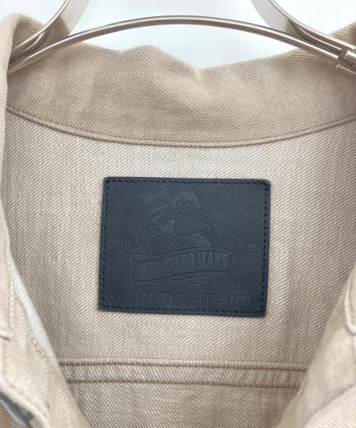 MOMOTARO JEANS（桃太郎ジーンズ）MOMOTARO JEANS (桃太郎ジーンズ) Kaki-Shibu Dyed Denim Double Pocket Jacket ベージュ サイズ:XLの古着・服飾アイテム