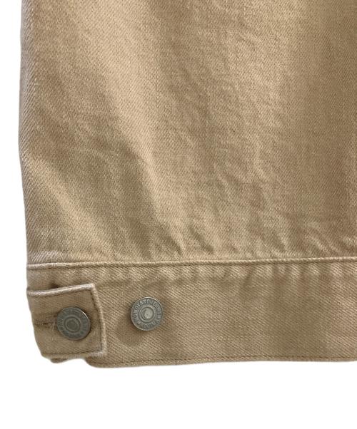 MOMOTARO JEANS（桃太郎ジーンズ）MOMOTARO JEANS (桃太郎ジーンズ) Kaki-Shibu Dyed Denim Double Pocket Jacket ベージュ サイズ:XLの古着・服飾アイテム