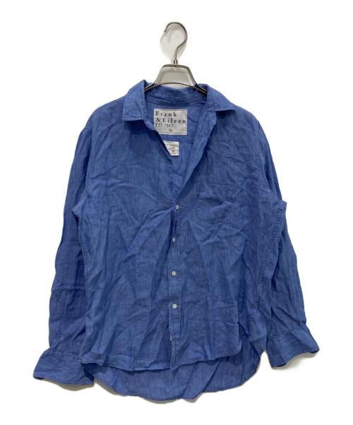 Frank&Eileen（フランクアンドアイリーン）Frank&Eileen (フランクアンドアイリーン) スキッパーシャツ ブルー サイズ:XSの古着・服飾アイテム