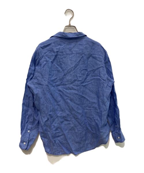 Frank&Eileen（フランクアンドアイリーン）Frank&Eileen (フランクアンドアイリーン) スキッパーシャツ ブルー サイズ:XSの古着・服飾アイテム
