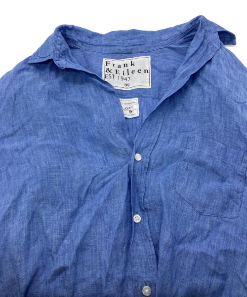 Frank&Eileen（フランクアンドアイリーン）Frank&Eileen (フランクアンドアイリーン) スキッパーシャツ ブルー サイズ:XSの古着・服飾アイテム