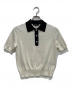 UNTITLEDアンタイトル）の古着「5分袖ポロニット　 26SS　153-13251」｜アイボリー