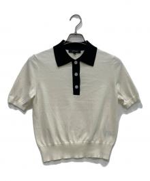 UNTITLED（アンタイトル）の古着「5分袖ポロニット　 26SS　153-13251」｜アイボリー