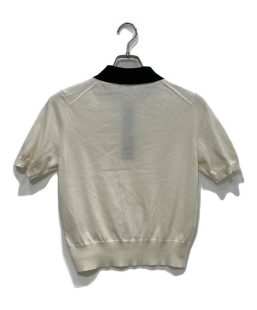 UNTITLED（アンタイトル）UNTITLED (アンタイトル) 5分袖ポロニット　 26SS　153-13251 アイボリー 未使用品の古着・服飾アイテム