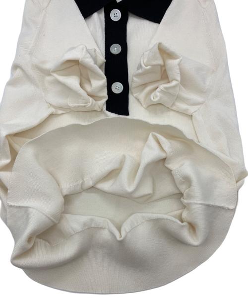 UNTITLED（アンタイトル）UNTITLED (アンタイトル) 5分袖ポロニット　 26SS　153-13251 アイボリー 未使用品の古着・服飾アイテム