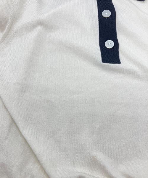 UNTITLED（アンタイトル）UNTITLED (アンタイトル) 5分袖ポロニット　 26SS　153-13251 アイボリー 未使用品の古着・服飾アイテム