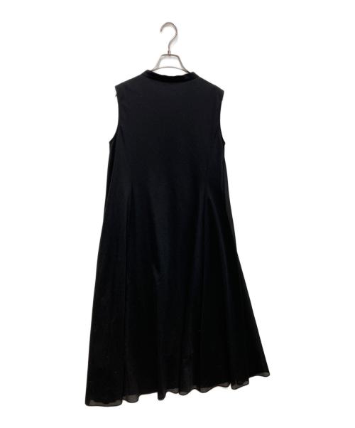 La TOTALITE（ラ ト―タリテ）La TOTALITE (ラ ト―タリテ) シアースキッパーワンピース   25SS　25040140850020 ブラック サイズ:Mの古着・服飾アイテム