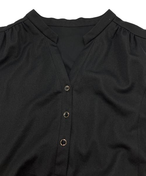 La TOTALITE（ラ ト―タリテ）La TOTALITE (ラ ト―タリテ) シアースキッパーワンピース   25SS　25040140850020 ブラック サイズ:Mの古着・服飾アイテム