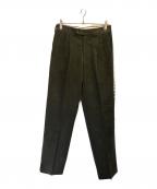 HERMESエルメス）の古着「タックパンツ」｜モスグリーン