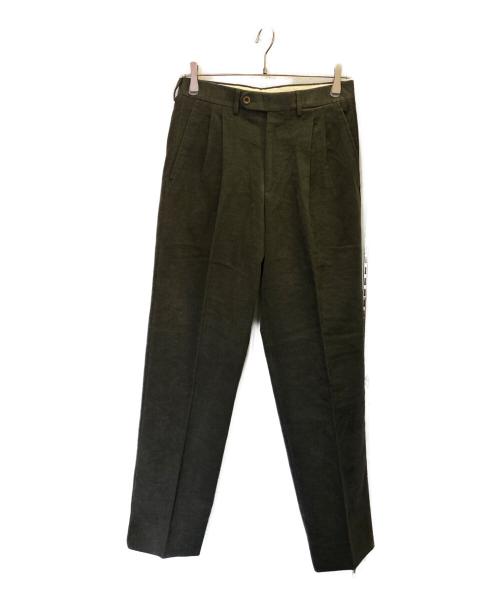 HERMES（エルメス）HERMES (エルメス) タックパンツ モスグリーン サイズ:46の古着・服飾アイテム