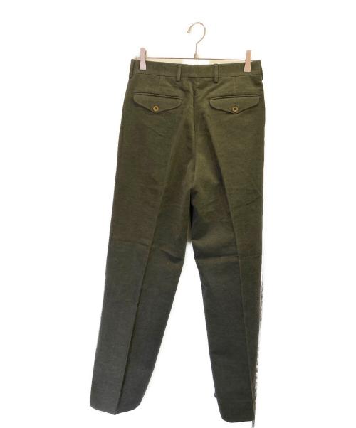 HERMES（エルメス）HERMES (エルメス) タックパンツ モスグリーン サイズ:46の古着・服飾アイテム