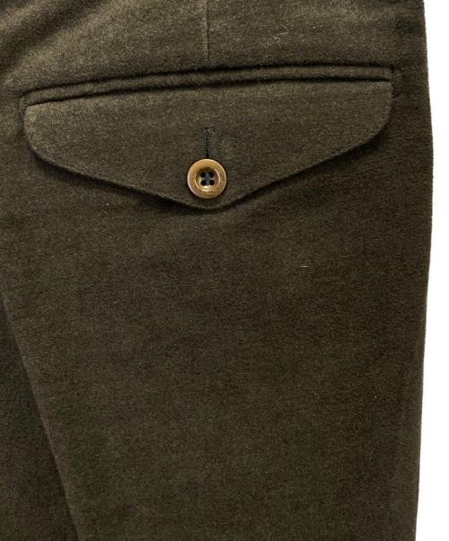 HERMES（エルメス）HERMES (エルメス) タックパンツ モスグリーン サイズ:46の古着・服飾アイテム
