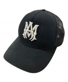 AMIRI（アミリ）の古着「MA LOGO TRUCKER HAT/MAロゴ入りトラッカーハット MAロゴ入りトラッカーハット」｜ブラック
