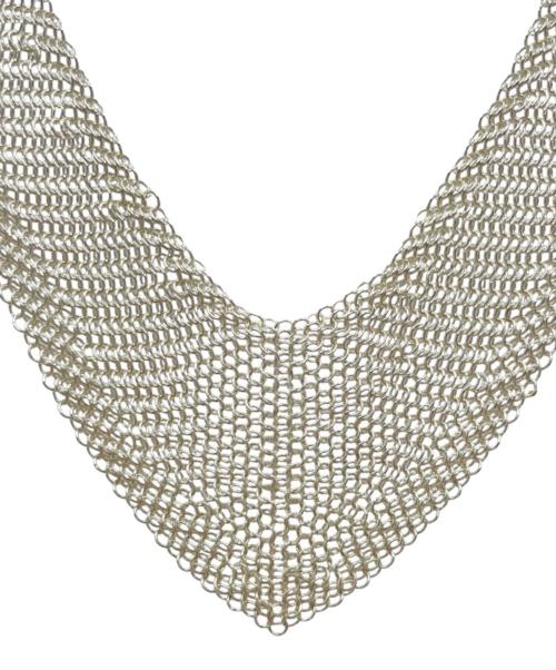 TIFFANY & Co.（ティファニー）TIFFANY & Co. (ティファニー) メッシュスカーフネックレス シルバーの古着・服飾アイテム
