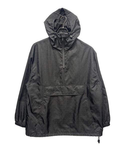 GUCCI（グッチ）GUCCI (グッチ) パッカブル アノラックパーカー ブラック サイズ:46の古着・服飾アイテム