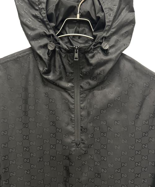GUCCI（グッチ）GUCCI (グッチ) パッカブル アノラックパーカー ブラック サイズ:46の古着・服飾アイテム