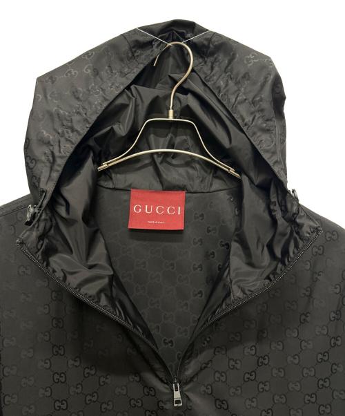 GUCCI（グッチ）GUCCI (グッチ) パッカブル アノラックパーカー ブラック サイズ:46の古着・服飾アイテム