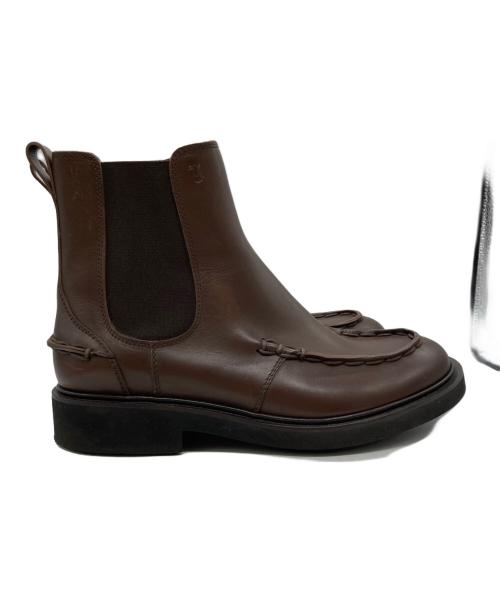 TOD'S（トッズ）TOD'S (トッズ) Uチップサイドゴアブーツ ブラウン サイズ:81/2の古着・服飾アイテム