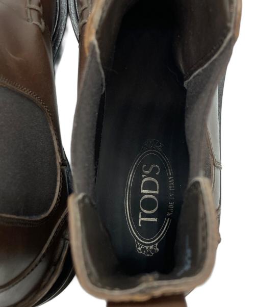 TOD'S（トッズ）TOD'S (トッズ) Uチップサイドゴアブーツ ブラウン サイズ:81/2の古着・服飾アイテム