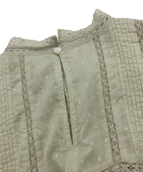 SLOBE IENA（スローブ イエナ）SLOBE IENA (スローブ イエナ) マニーレースブラウス　 26SS グリーン サイズ:Freeの古着・服飾アイテム