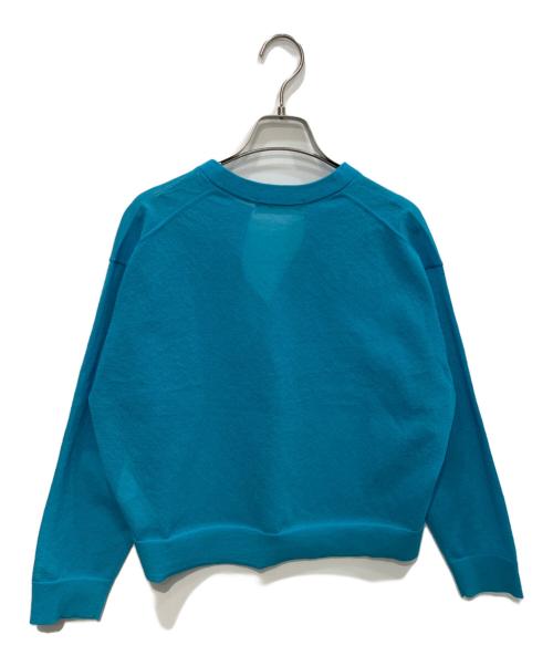 UNFILO（アンフィーロ）UNFILO (アンフィーロ) シアーフォルムニット キーネックカーディガン  26SS ブルー サイズ:Sの古着・服飾アイテム
