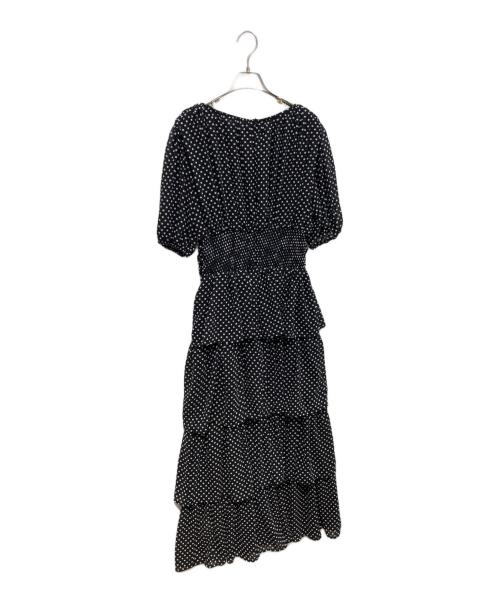 frene（フラーネ）Frene (フラーネ) ドットティアードロマンティックワンピ ブラック サイズ:Free 未使用品の古着・服飾アイテム