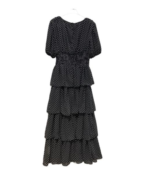 frene（フラーネ）Frene (フラーネ) ドットティアードロマンティックワンピ ブラック サイズ:Free 未使用品の古着・服飾アイテム