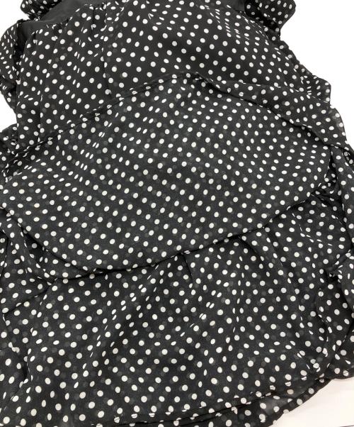 frene（フラーネ）Frene (フラーネ) ドットティアードロマンティックワンピ ブラック サイズ:Free 未使用品の古着・服飾アイテム