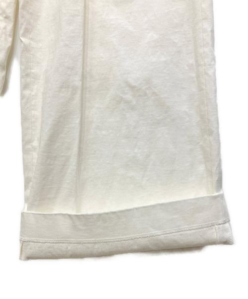MUSE de Deuxieme Classe（ミューズ ドゥーズィエム クラス）MUSE de Deuxieme Classe (ミューズ ドゥーズィエム クラス) stretch twill タックパンツ ホワイト サイズ:38の古着・服飾アイテム
