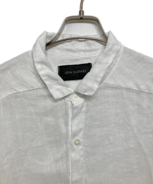 JOIN CLOTHES（ジョイン クローズ）JOIN CLOTHES (ジョイン クローズ) SHIRT DRESS ホワイト サイズ:SIZE 0の古着・服飾アイテム